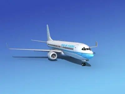 Boeing 737-800 Miami Charter 3D model