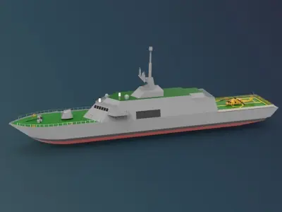 USS Freedom LCS 1  3D model