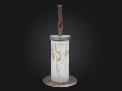 Rustic Water Pump Vintage HandPump  3D model