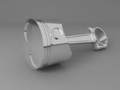 Piston Low-poly 3D model