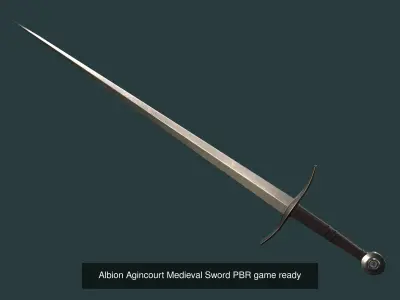 Albion Medieval Swords PBR game ready Low-poly 3D Model Pack