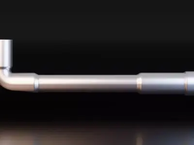 Socket Wrench Free low-poly 3D model