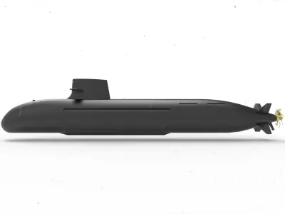 Taigei Class Submarine 3D model