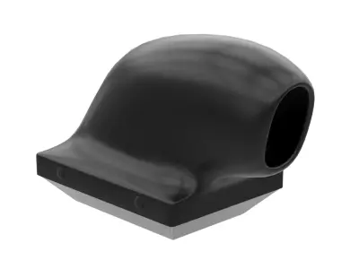 Mullis Race Cars blower Scoop with Tray Low-poly 3D model