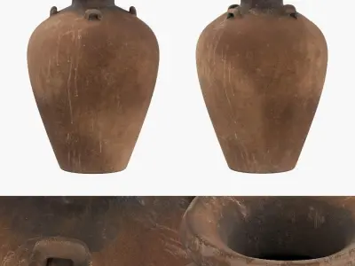 Antique Water Vessels  01 3D model