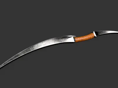 Fantasy Dagger  Stylized Weapon  3D model