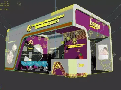 Exhibition - Area - 6X9-3DMAX2009-08 3D model