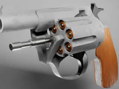 Undercover 32 Revolver Free low-poly 3D model