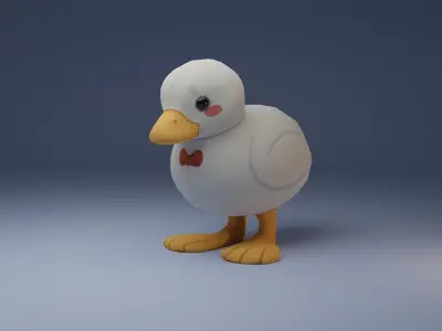 PBR Duck Decoration Free Free low-poly 3D model
