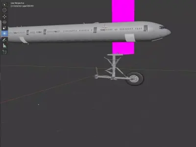 BOEING 777X 3d model 3D model