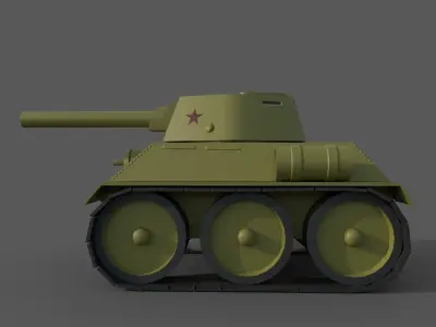 Cartoon tanks 3D Model Pack
