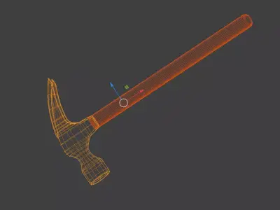Realistic Claw Hammer 3D Model Free 3D model