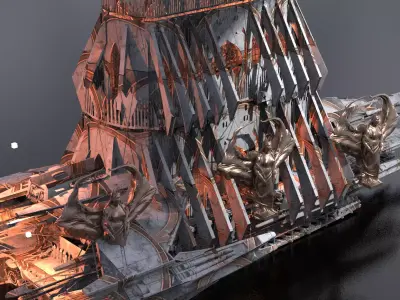 Lancelot raider Airship 1 3D model