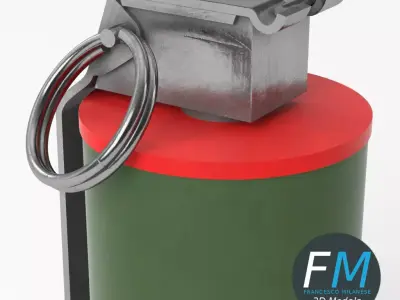 Smoke grenade Free 3D model purchase