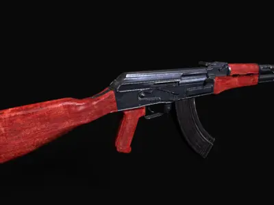 AK-47 Model ak - rifle Free low-poly 3D model