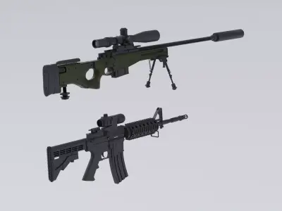 Weapon Pack 3D model