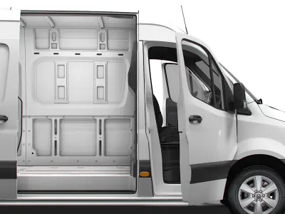 Mercedes Benz Sprinter L2H2 RWD HQ Interior 2025 3D model purchase