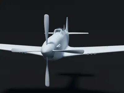 Mustang P51 Aircraft 3D model