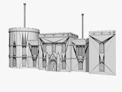 Medieval Castle 3D model get