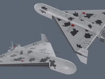 HESA Shahed 136 Low-poly 3D model