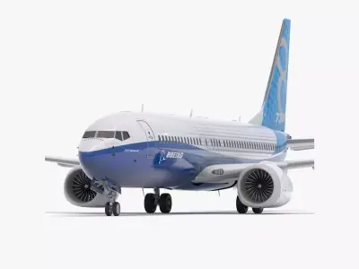 Boeing 737-800 MAX House Livery 3D model