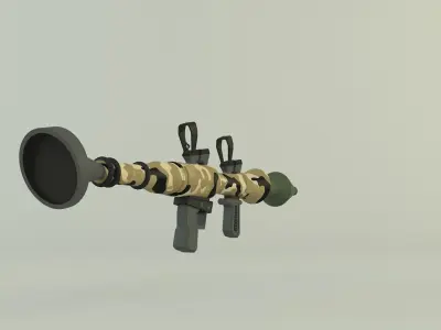 RPG rocket weapon 3D model