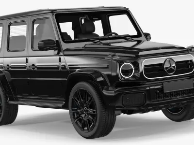 Mercedes-Benz G580 2025 Black Simplified 3D model
