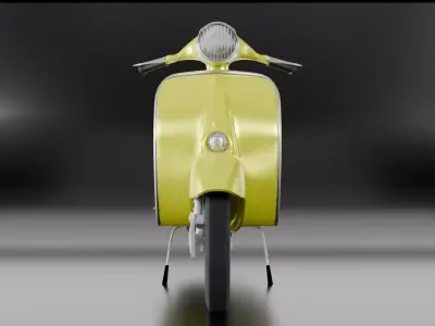 Scooter Low-poly 3D model