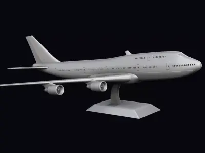Boeing 747-400  3D print model