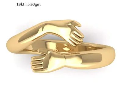 Hand Engagement Ring 3D print model purchase