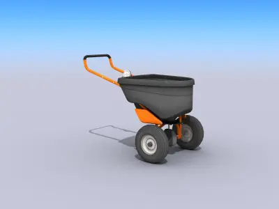 Lawn Spreader Low-poly 3D model