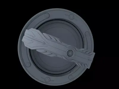 Radial Mech Screen 3D model