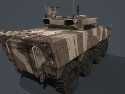 VBCI - 2 Nexter  Low-poly 3D model