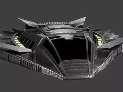 Royal talon fighter-black panthers ship 3D model