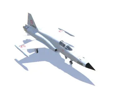F-5 Tiger II Low-poly 3D model