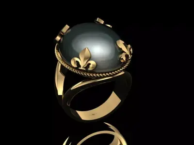 Women Ring 3D print model 177