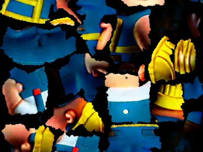 FAT FACTORY WORKER  Free low-poly 3D model