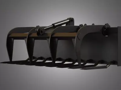 Manure Fork -  Spare Part for JCB Skid Steer Loader 3D model