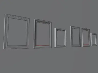 Old Creepy Paintings Pack Low-poly 3D model