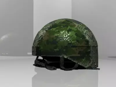 Russian millitery Helmet Low-poly 3D model