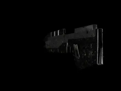 Halo Assault Rifle Made In Maya and Textured In 3DCoatTextura Low-poly 3D model