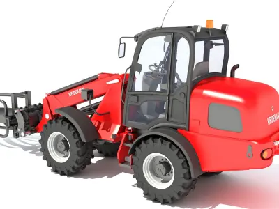 Weidemann Telescopic Handler Forklift 3D model