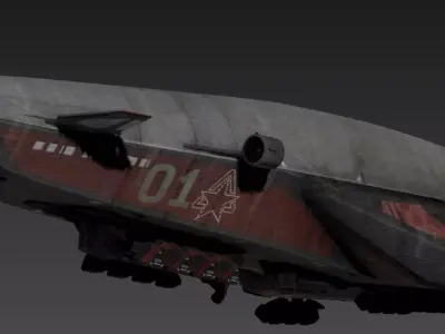 Airship 3D model COD MW II 3D model