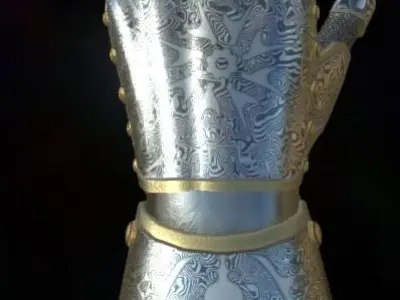 HIE Game Ready Hand Armor D180427 3D model