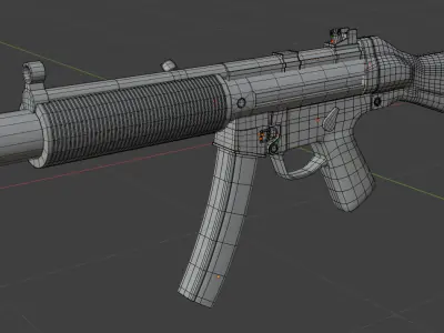 3d model of mp5 3D model