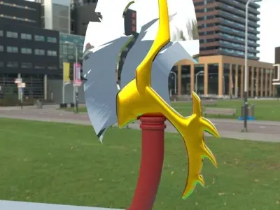 LOW POLY GAME SWORD Free low-poly 3D model