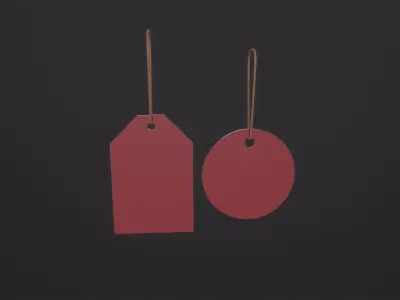 Price Tags 3D Model Low-poly 3D model
