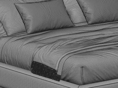 RH Cloud Platform Bed 3D model