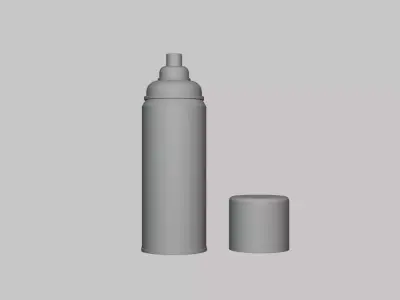 Spray Can - Geometry Only No Textures No Materials 3D model