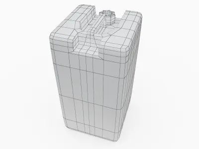 Plastic Gallon Low-poly 3D model